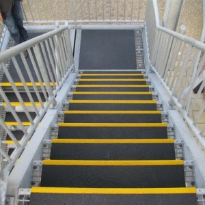 Fire Escape (DHL) with SComp anti slip stair treads and flooring