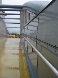 FybaTex panels installed on Tyndall Bridge