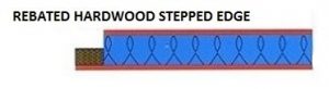 Rebated Hardwood Stepped Edge