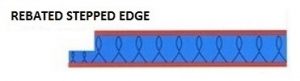 Rebated Stepped Edge